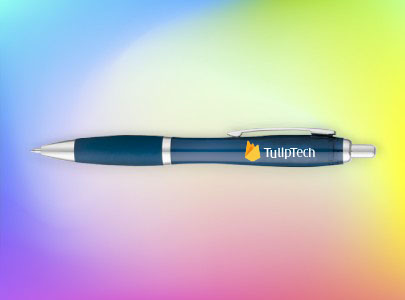 Custom decorated Curvaceous Gel Pen for San Diego, CA Custom imprinted Curvaceous Gel Pen for San Diego, CA with a local business logo